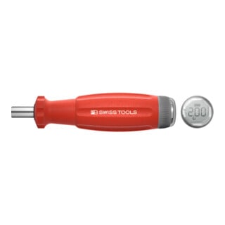 PB Swiss Tools Drehmoment-Schraubendreher, mit Digitalanzeige, D-6,3-Bitaufnahme
