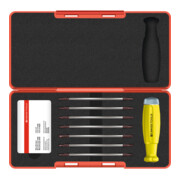 PB Swiss Tools Drehmoment-Schraubendreher-Sortiment, 8-teilig mit Skala, Wechselklingenaufnahme, ESD, 50 cN·m