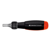 PB SWISS TOOLS Impugnatura a cricchetto "Insider Pro Ratchet" con bit 1/4" con magnete, lame L=30mm