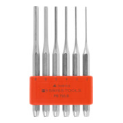 PB Swiss Tools Jeu de chasse-goupilles sur support en plastique, qualité spéciale chromé, Nombre de chasse-goupilles: 6