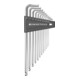 PB Swiss Tools Jeu de clés coudées 12 pcs avec support plastique 1/20-5/16" tête sphérique-1