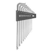 PB Swiss Tools Jeu de clés coudées 12 pcs avec support plastique 1/20-5/16" tête sphérique