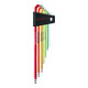 PB Swiss Tools Jeu de clés coudées 7 pcs 1,5-6 90-100° arc-en-ciel dans support plastique-1