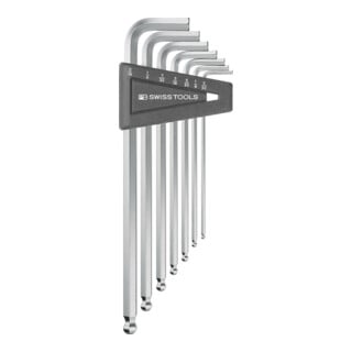 PB Swiss Tools Jeu de clés hexagonales coudées 7 pièces 3/32-5/16" tête sphérique