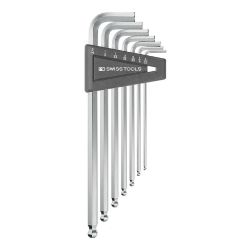 PB Swiss Tools Jeu de clés hexagonales coudées 7 pièces 3/32-5/16" tête sphérique