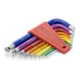 PB Swiss Tools Jeu de clés mâles coudées 6 pans, avec tête sphérique revêtement par poudre, Nombre de tournevis: 9-1