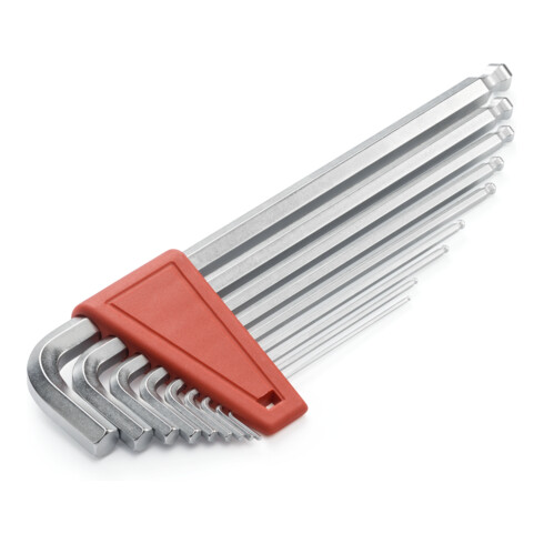 PB Swiss Tools Jeu de clés mâles coudées 6 pans chromée, Nombre de tournevis: 9