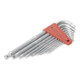 PB Swiss Tools Jeu de clés mâles coudées 6 pans, longues chromée, Nombre de tournevis: 9-3