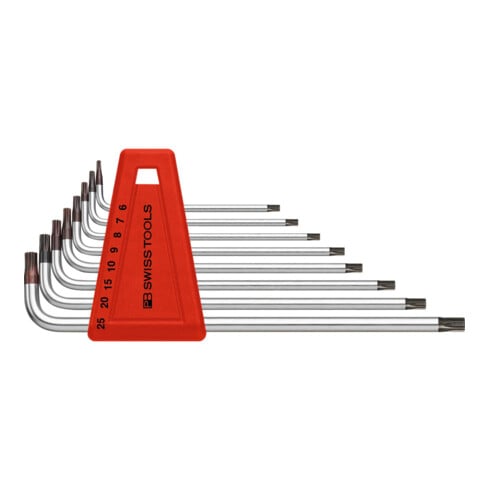 PB Swiss Tools Jeu de clés mâles coudées pour Torx, avec alésage, Nombre de tournevis: 8