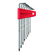 PB Swiss Tools Jeu de clés mâles coudées pour TX, moletées, Nombre de tournevis: 8-1