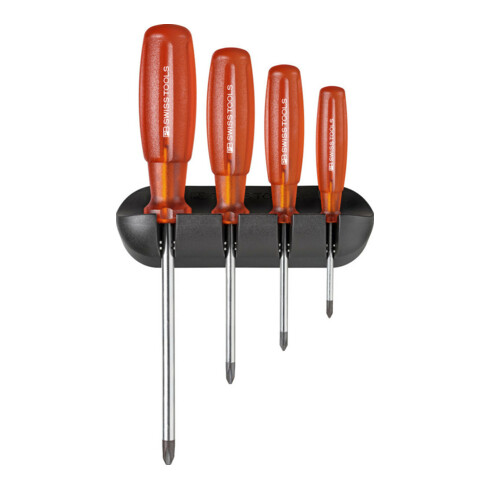 PB Swiss Tools Jeu de tournevis 4 pcs PH avec support mural Multicraft