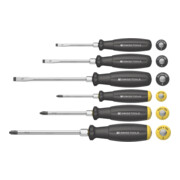 PB Swiss Tools Jeu de tournevis 6 pièces Fente/PH avec capuchon de frappe SwissTools