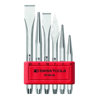 PB Swiss Tools Jeu d'outils de frappe 6 pièces