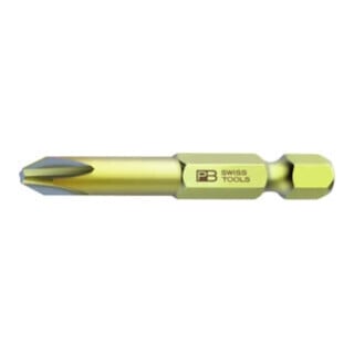 PB Swiss Tools Lame pour Phillips, tige E 6,3, Taille empreinte cruciforme / Longueur totale: 1/95 mm