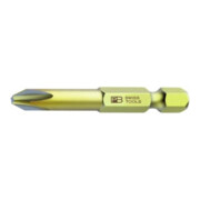 PB Swiss Tools Lame pour Phillips, tige E 6,3, Taille empreinte cruciforme / Longueur totale: 1/95 mm