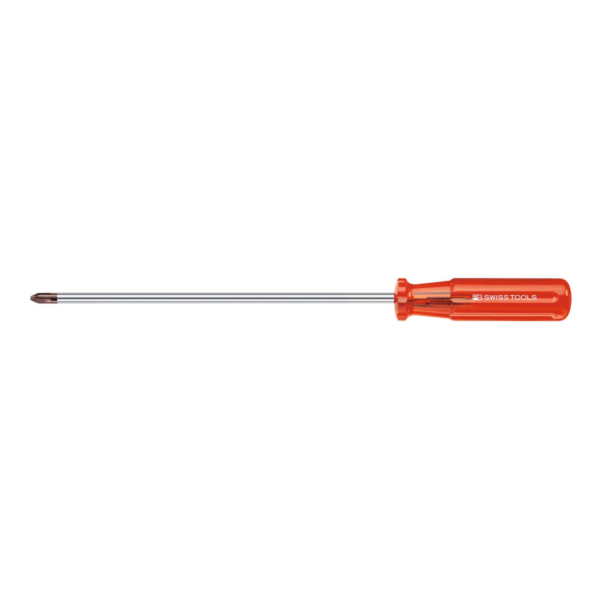 PB Swiss Tools Langer Schraubendreher für Phillips mit Kunststoffheft 2/300 mm