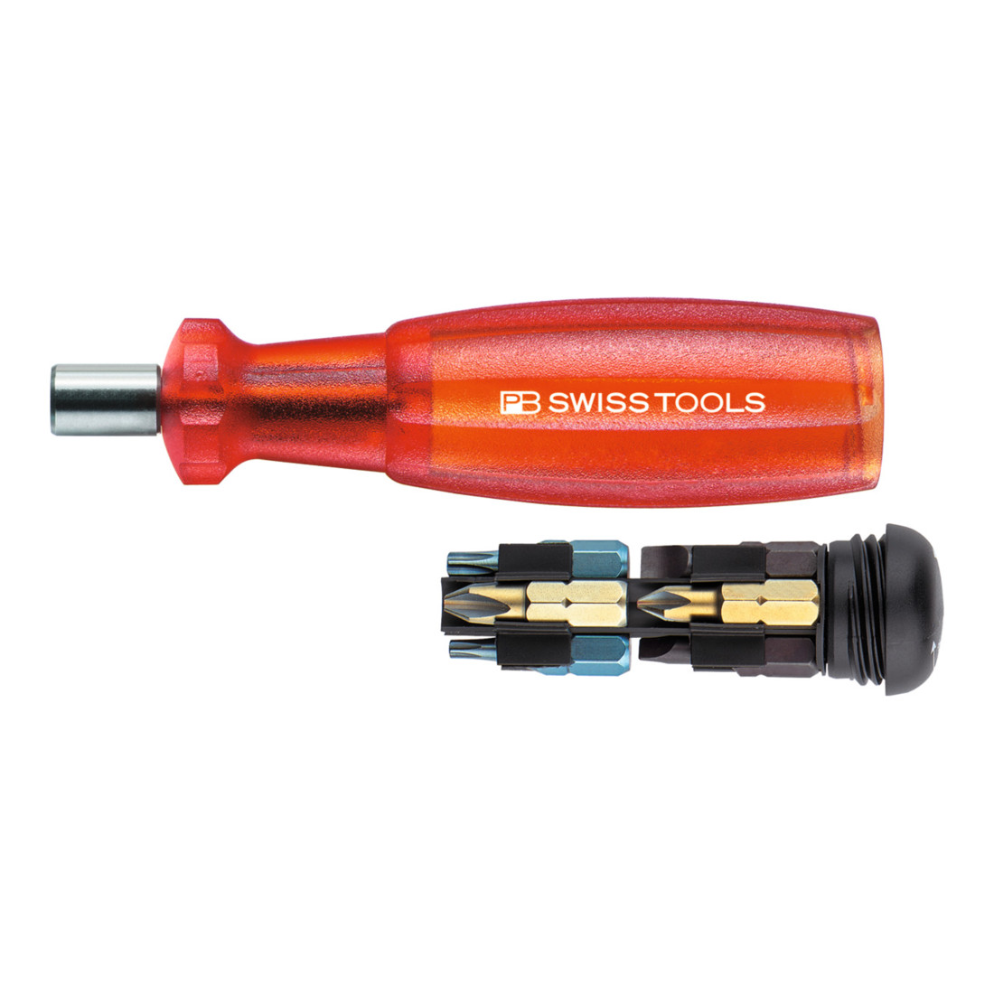 PB Swiss Tools Magazinhalter "Insider 1", mit 1/4-Zoll-Bits und Magnet, 15 mm