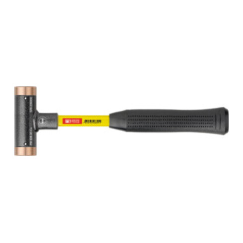 PB Swiss Tools Maillet anti-rebond avec embouts en cuivre Manche en Superglas, Diamètre de la tête du maillet: 24 mm
