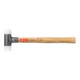 PB Swiss Tools Mazza antirimbalzo con tasselli in nylon, manico in noce americano-1