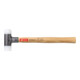 PB Swiss Tools Mazza antirimbalzo con tasselli in nylon, manico in noce americano-1