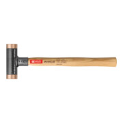 PB Swiss Tools Mazza antirimbalzo con tasselli in rame, manico in noce americano