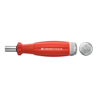 PB Swiss Tools Torque schroevendraaier, met digitale display, D-6.3 bit socket