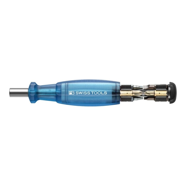 PB Swiss Tools Porte-embouts Magazin PB 6464 bleu 8 pièces Fente PH TX