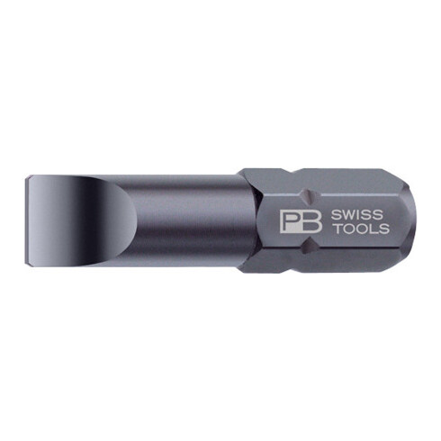 PB Swiss Tools Precision Bit pour visà fente, 1/4 pouce, longueur 25 mm, Largeur de lame: 4 mm