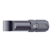 PB Swiss Tools Precision Bit pour visà fente, 1/4 pouce, longueur 25 mm, Largeur de lame: 4 mm