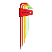 PB Swiss Tools RainBow Jeu de clés hexagonales 7 pièces 1,5-6mm support plastique