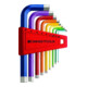 PB Swiss Tools RainBow Jeu de clés hexagonales en porte-outils plastique 9 pcs 1,5-10mm PB-1