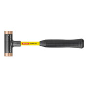 PB Swiss Tools Rückschlagfreier Hammer, mit Kupfer-Einsätzen, Superglas-Stiel, 24 mm