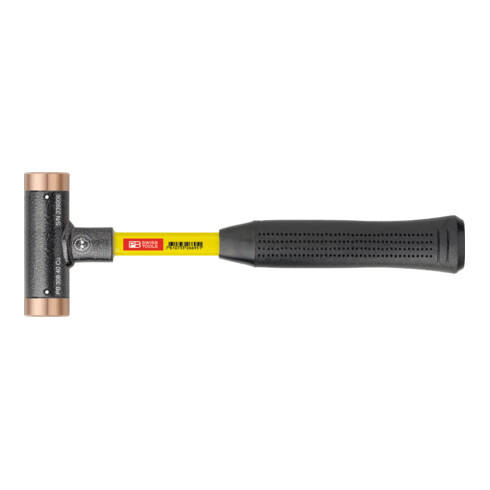 PB Swiss Tools Rückschlagfreier Hammer, mit Kupfer-Einsätzen, Superglas-Stiel, 24 mm