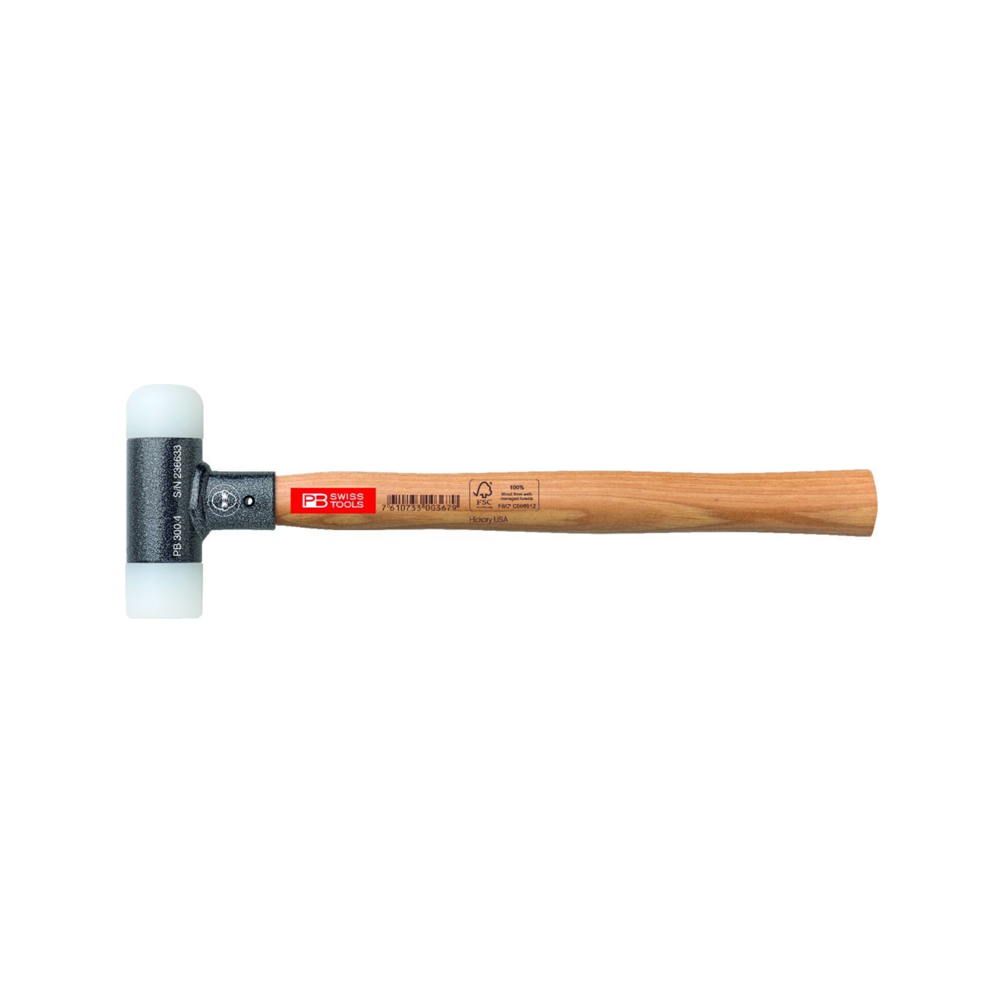 PB Swiss Tools Schonhammer mit Holzstiel rückschlagfrei 50mm