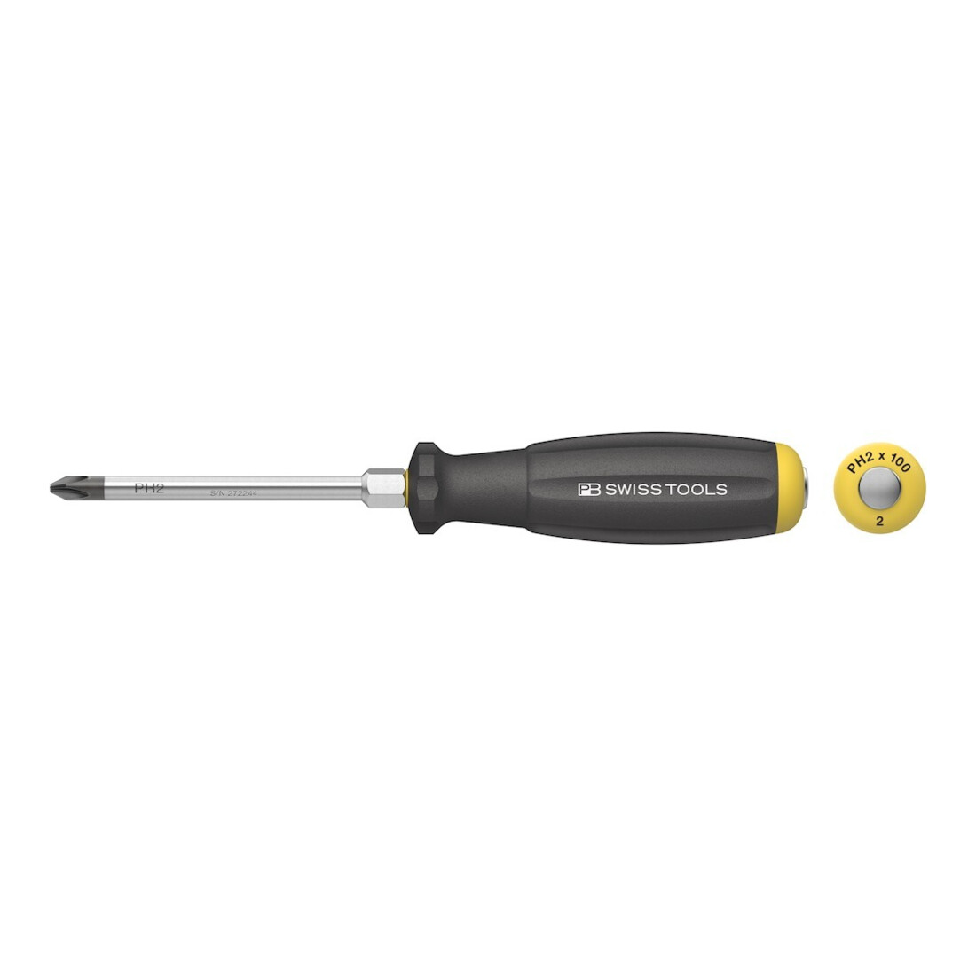 PB Swiss Tools Schraubendreher 8193 D PH2x100mm Schlagkappe SwissTools