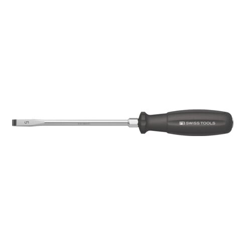 PB Swiss Tools Schraubendreher für Schlitz, mit 2K-SwissGrip-Heft und Schlagkopf, Schneidenbreite b: 8 mm