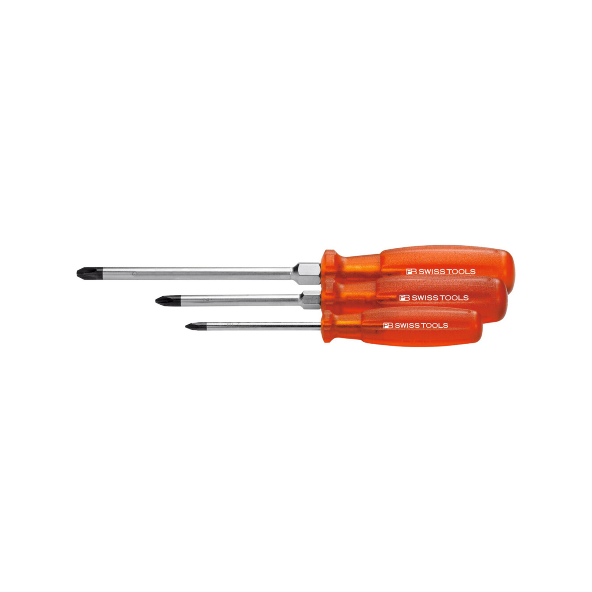 PB Swiss Tools Schraubendreher-Satz, für Phillips, mit "Multicraft"-Kraftheft, 3-teilig
