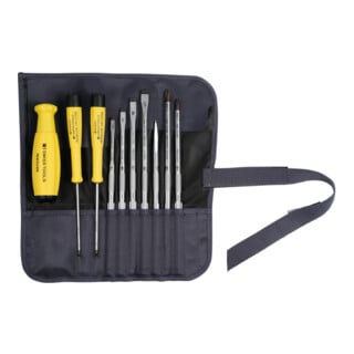 PB Swiss Tools Schraubendreher-Sortiment, mit 2K-SwissGrip-Heft, ESD, 10-teilig