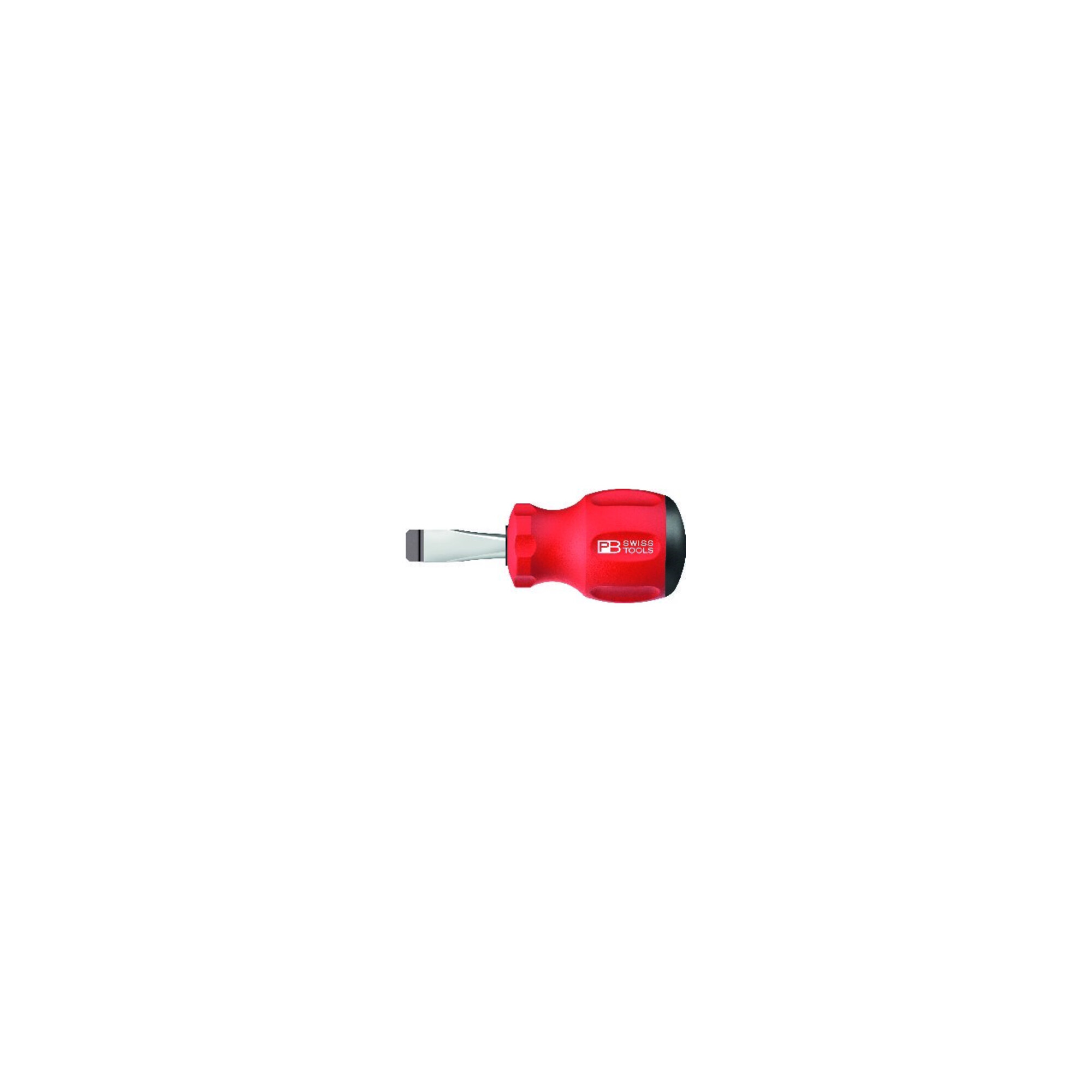 PB Swiss Tools Schraubendreher Stubby Schlitz 6,5x1 x 30mm SwissGrip
