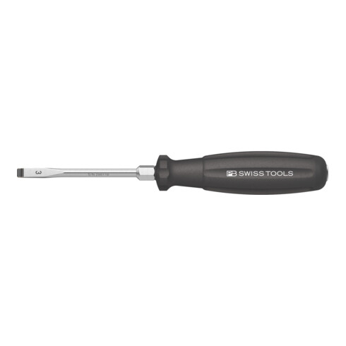 PB Swiss Tools Schroevendraaier, sleuf, met 2-componenten-SwissGrip-handvat en slagkop, Bladbreedte b: 5,5 mm