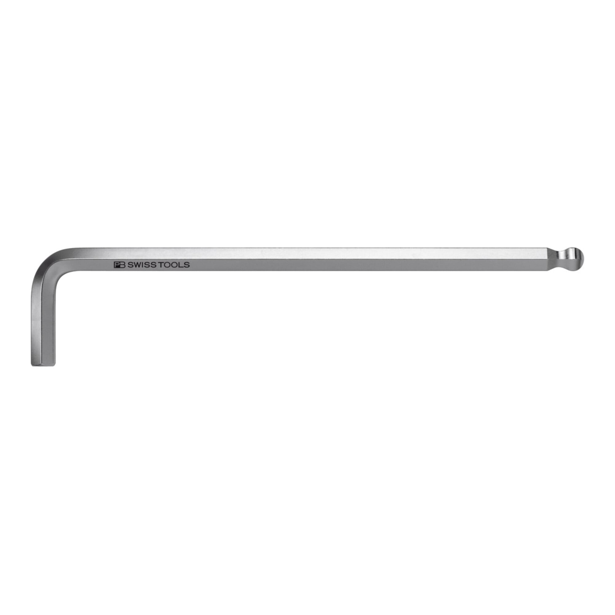 PB Swiss Tools Sechskant-Winkelschraubendreher, lang, verchromt, 2 mm, 92 x 18 mm