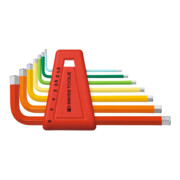 PB Swiss Tools Sechskant-Winkelschraubendreher-Satz, pulverbeschichtet, 7-teilig