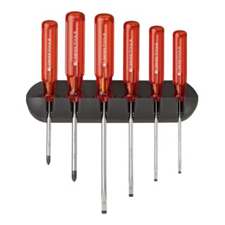 PB Swiss Tools Set de tournevis 6 pièces fente PH support mural Classic