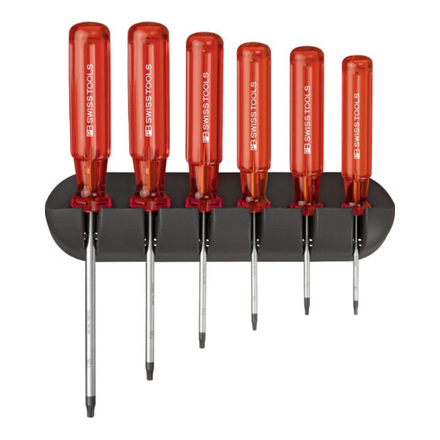 PB Swiss Tools Set de tournevis 6 pièces Torx avec support mural Classic