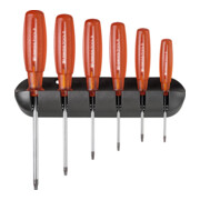 PB Swiss Tools Set de tournevis 6 pièces Torx avec support mural Multicraft