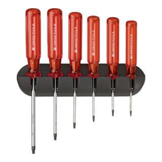 PB Swiss Tools Set de tournevis 6 pièces TX avec support mural Classic