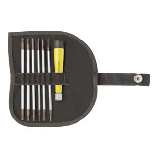 PB Swiss Tools Set de tournevis électroniques ESD avec embouts interchangeables 7 pièces
