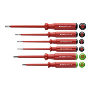 PB Swiss Tools Set de tournevis VDE 6 pièces Fente/PZ en carton Classic