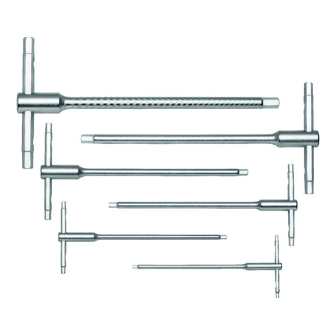 PB SWISS TOOLS Set di chiavi maschio a T con 3 impronte esagonali, 5pz.
