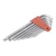 PB SWISS TOOLS Set di chiavi maschio esagonali piegate lunghe con zigrinatura, 9pz.-3